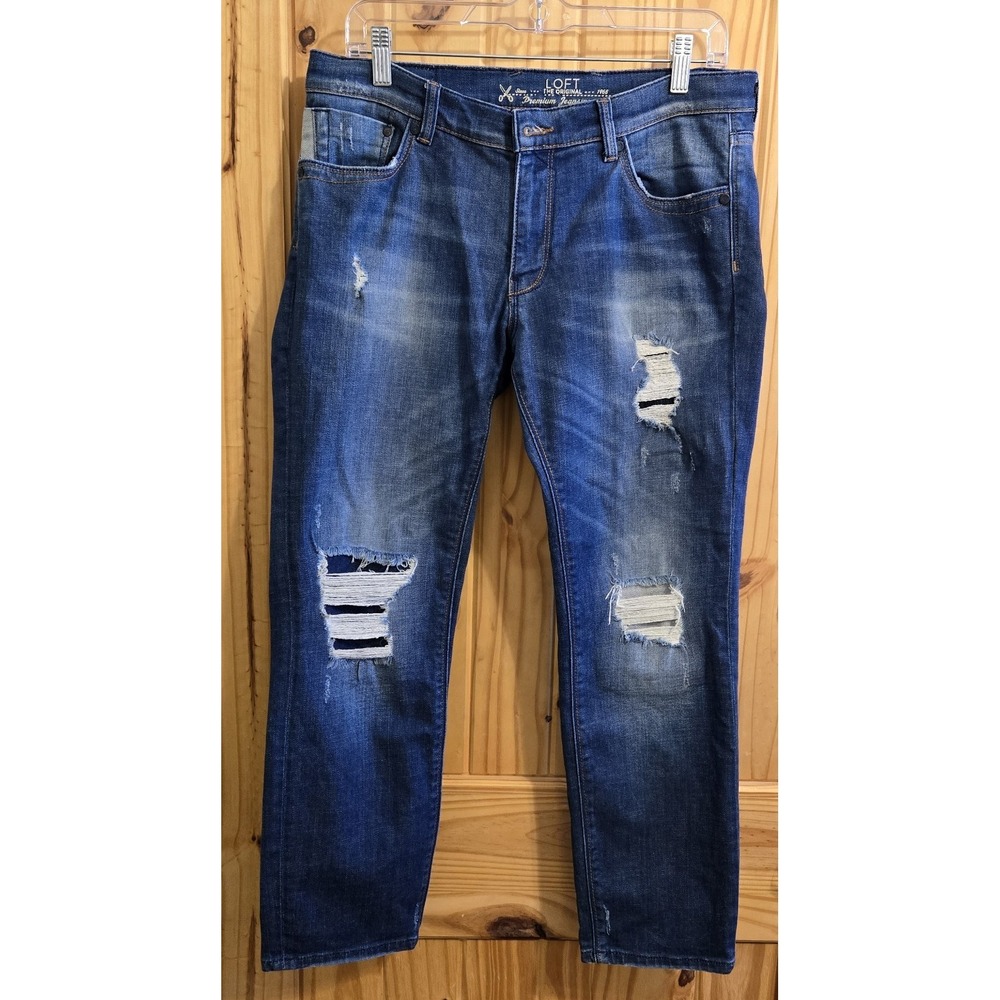 Loft Women's Jeans‎ Daphne Boyfriend Size 10/30 Blue Denim Mid Rise
